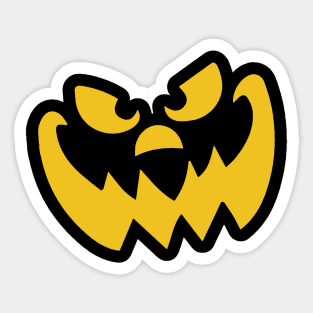 Pumpkin Smiley Face Sticker